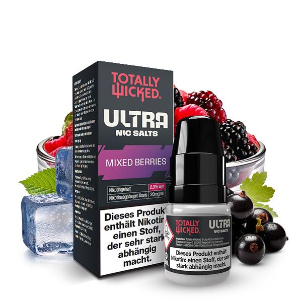 TOTALLY WICKED ULTRA Mixed Berries Nikotinsalz Liquid 8 ml