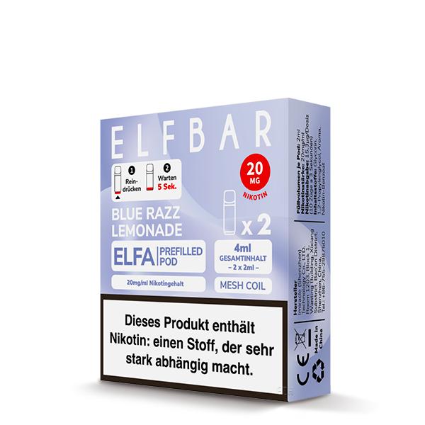 2x Elfbar ELFA Pod - Blue Razz Lemonade