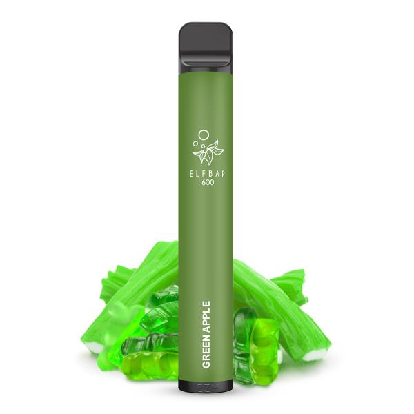 Elfbar 600 CP Einweg E-Zigarette - Green Apple (ehem. Green Gummy Bear)