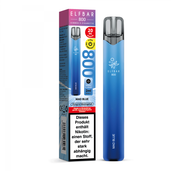 Elfbar 800 Einweg E-Zigarette - Mad Blue