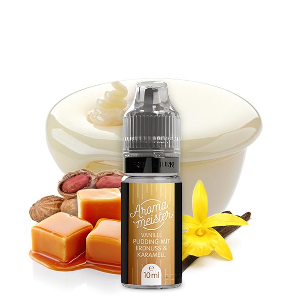 AROMAMEISTER Vanillepudding mit Erdnuss &amp; Karamell Aroma 10ml