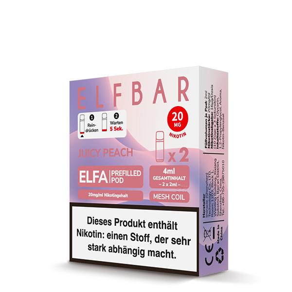 2x Elfbar ELFA Pod - Peach Ice