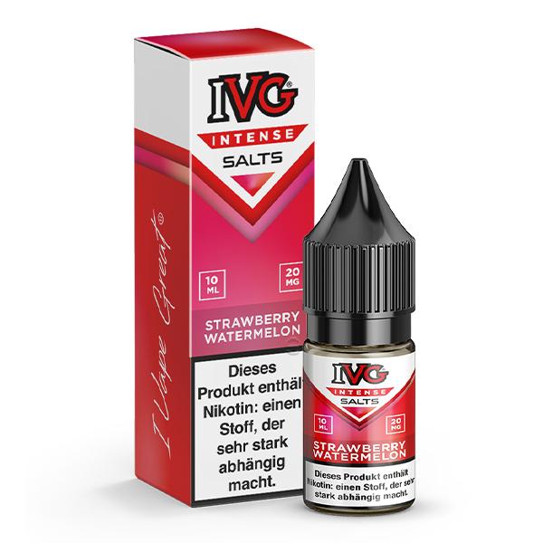 IVG INTENSE Strawberry Watermelon Nikotinsalz Liquid 10 ml