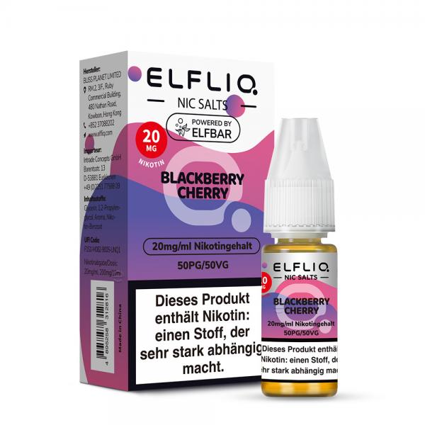 ELFBAR ELFLIQ Blackberry Cherry Nikotinsalz Liquid 10 ml