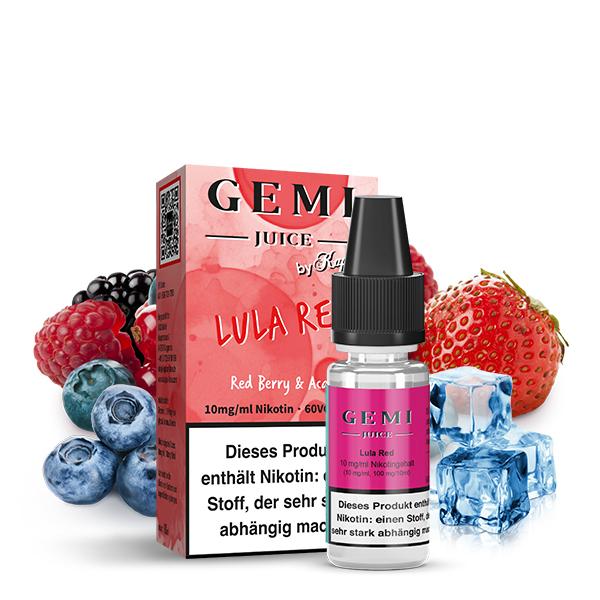 GEMI JUICE by Kapka's Flava Lula Red Nikotinsalz Liquid 10ml