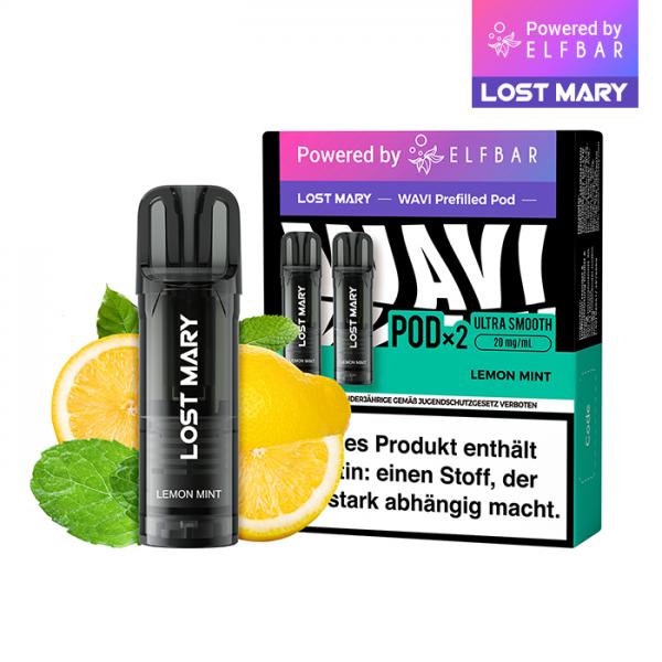 2x Lost Mary Wavi Pod - Lemon Mint