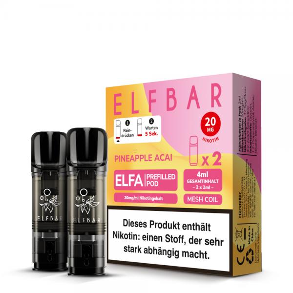 2x Elfbar ELFA Pod - Pineapple Acai