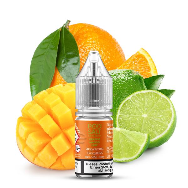 POD SALT XTRA Orange Mango Lime Nikotinsalz Liquid 10 ml