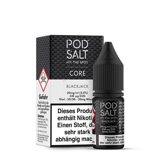 POD SALT CORE Black Jack Nikotinsalz Liquid 10 ml