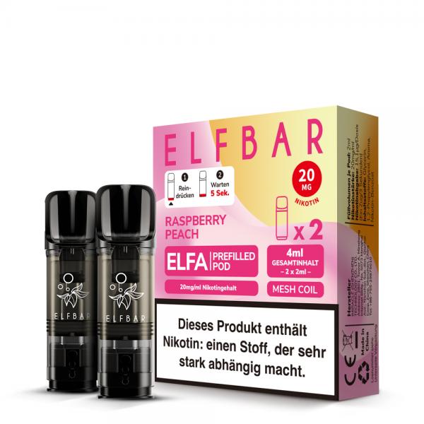 2x Elfbar ELFA Pod - Raspberry Peach