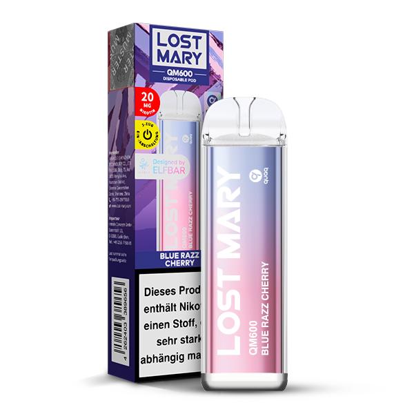 Lost Mary QM600 Einweg E-Zigarette - Blue Razz Cherry