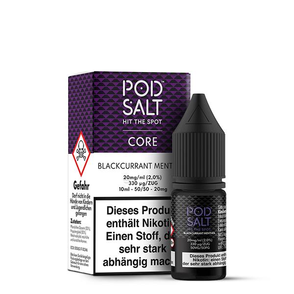 POD SALT CORE Blackcurrant Menthol Nikotinsalz Liquid 10 ml