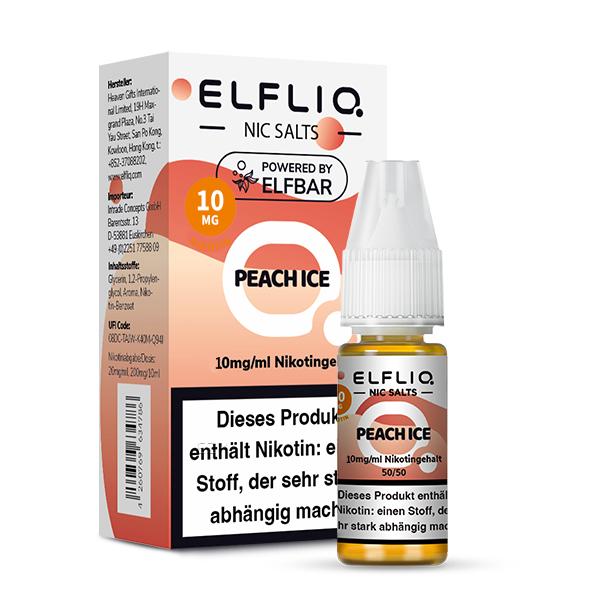 ELFBAR ELFLIQ Peach Ice Nikotinsalz Liquid 10 ml