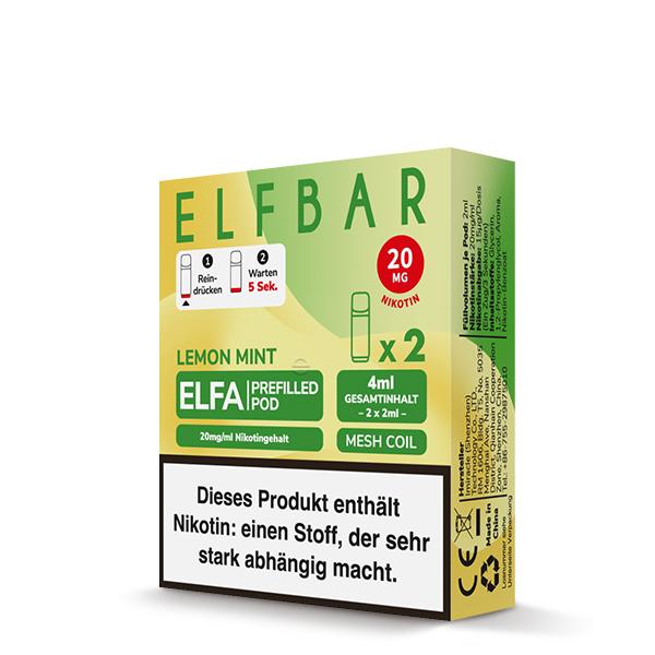 2x Elfbar ELFA Pod - Lemon Mint