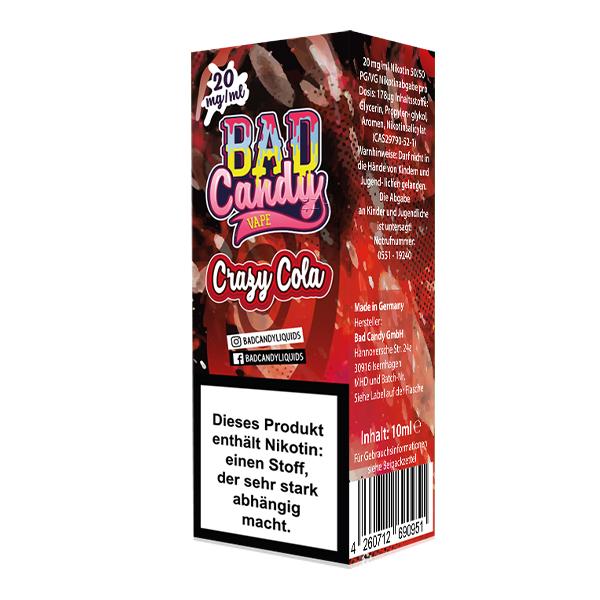 BAD CANDY Crazy Cola Nikotinsalz Liquid 10 ml