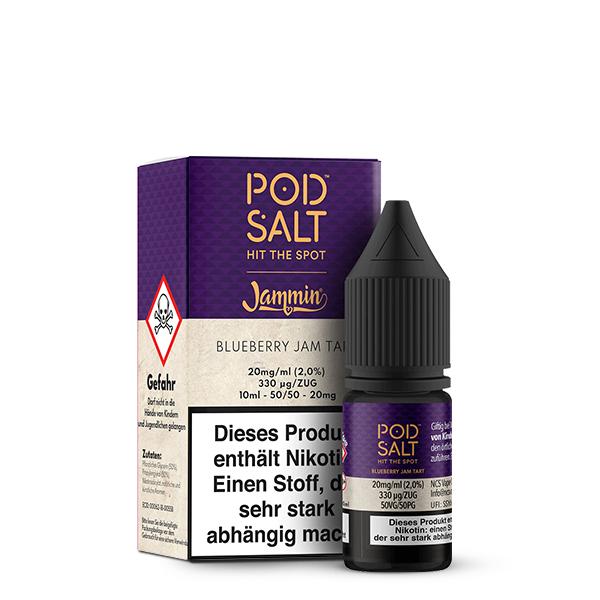 POD SALT FUSION Blueberry Jam Tart Nikotinsalz Liquid 10 ml