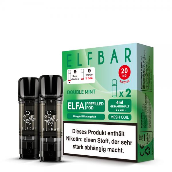 2x Elfbar ELFA Pod - Double Mint