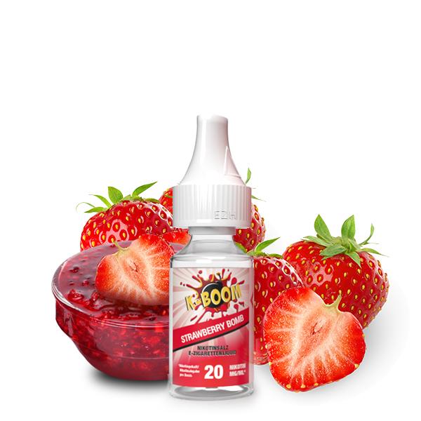 K-BOOM Strawberry Bomb Nikotinsalz Liquid 10 ml