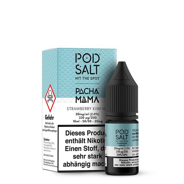 POD SALT FUSION Pacha Mama Strawberry Kiwi Ice Nikotinsalz Liquid 10 ml