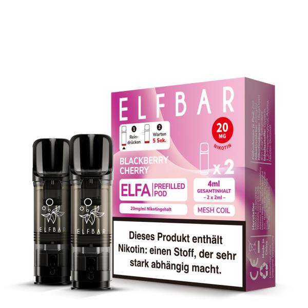 2x Elfbar ELFA Pod - Blackberry Cherry