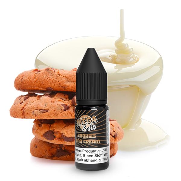MEGA SALTS Cookies and Cream Nikotinsalz Liquid 10ml