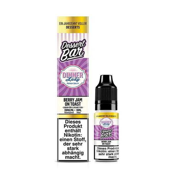 DINNER LADY Berry Jam on Toast Nikotinsalz Liquid 10 ml
