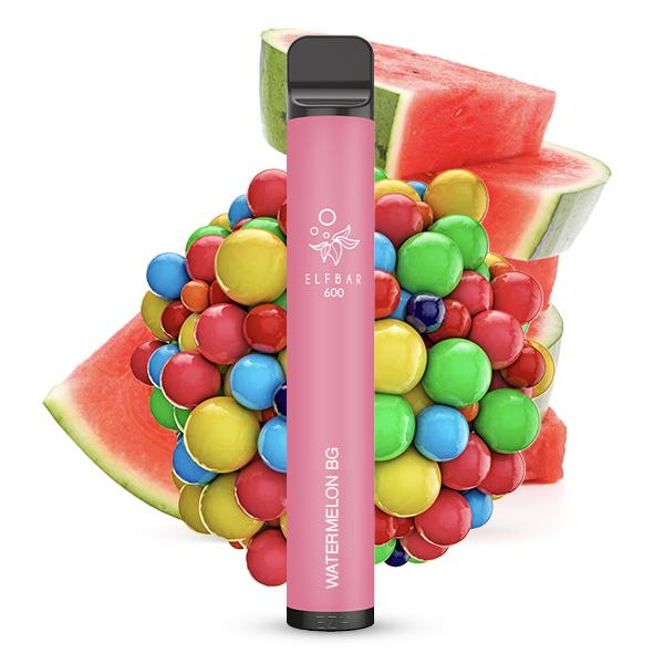 Elfbar 600 CP Einweg E-Zigarette - Watermelon BG (ehem. Watermelon Bubble Gum)