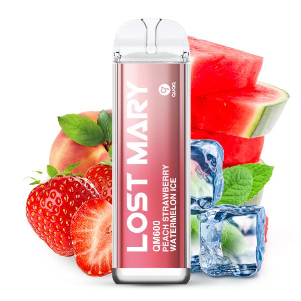 Lost Mary QM600 CP Einweg E-Zigarette - Peach Strawberry Watermelon Ice