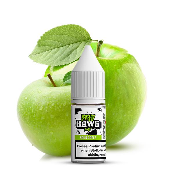 BAREHEAD Raws Sour Apple Nikotinsalz Liquid 10 ml