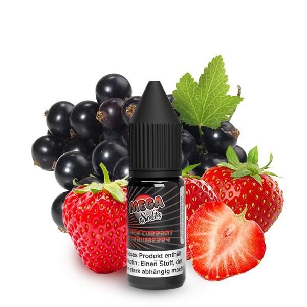 MEGA SALTS Blackcurrant Strawberry Nikotinsalz Liquid 10ml