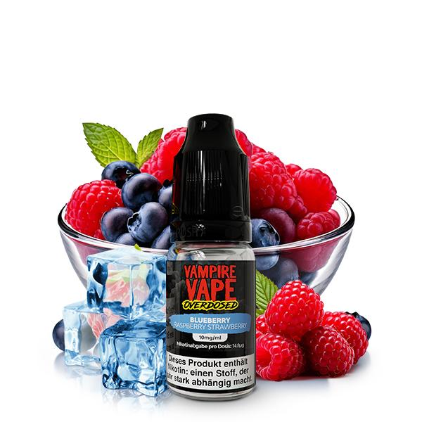 VAMPIRE VAPE OVERDOSED Blueberry Raspberry Strawberry Nikotinsalz Liquid 10 ml