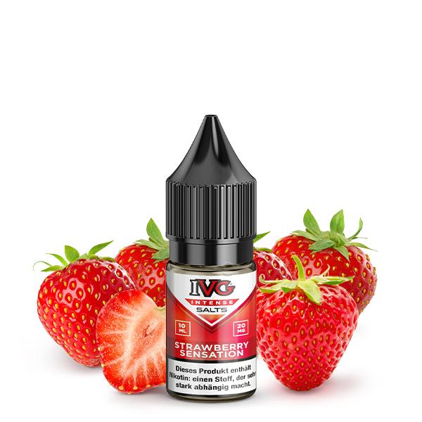 IVG INTENSE Strawberry Sensation Nikotinsalz Liquid 10 ml
