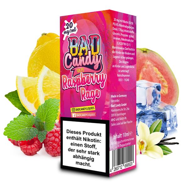 BAD CANDY Raspberry Rage Nikotinsalz Liquid 10 ml
