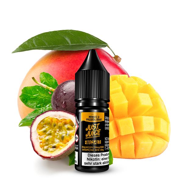 JUST JUICE Mango & Passionsfruit Nikotinsalz Liquid 10 ml
