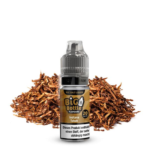 BIG BOTTLE Indiana Tabak Nikotinsalz Liquid 10 ml