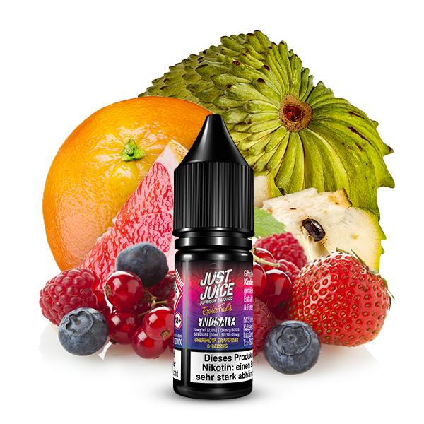 JUST JUICE Cherimoya, Grapefruit & Berries Nikotinsalz Liquid 10 ml