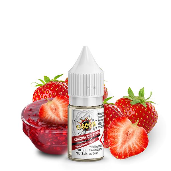 K-BOOM Strawberry Bomb Original Rezept Nikotinsalz Liquid 10 ml