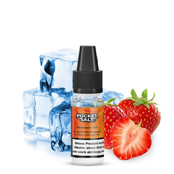 POCKET SALT Strawberry Ice Nikotinsalz Liquid 10 ml