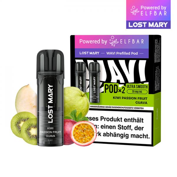 2x Lost Mary Wavi Pod - Kiwi Passion Fruit Guava