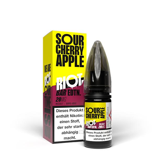 RIOT SQUAD BAR EDITION Sour Cherry Apple Nikotinsalz Liquid 10 ml