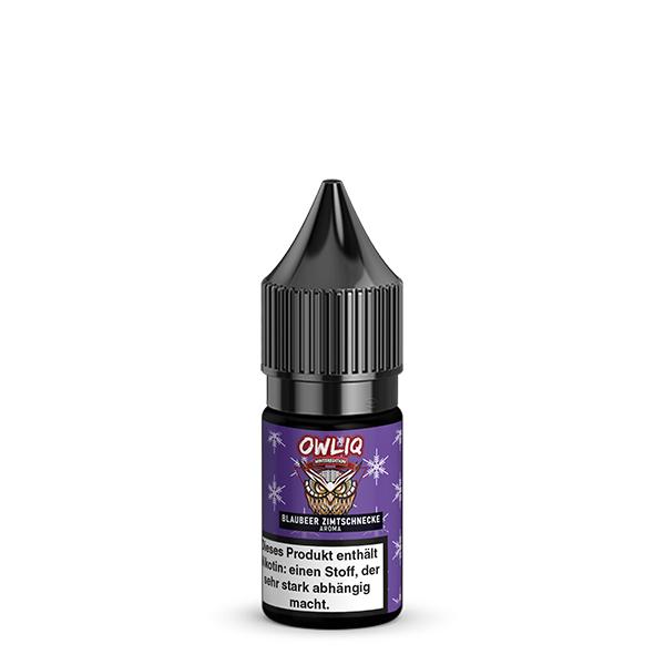OWLIQ Weihnachtsedition Blaubeer Zimtschnecke Nikotinsalz Liquid 10 ml