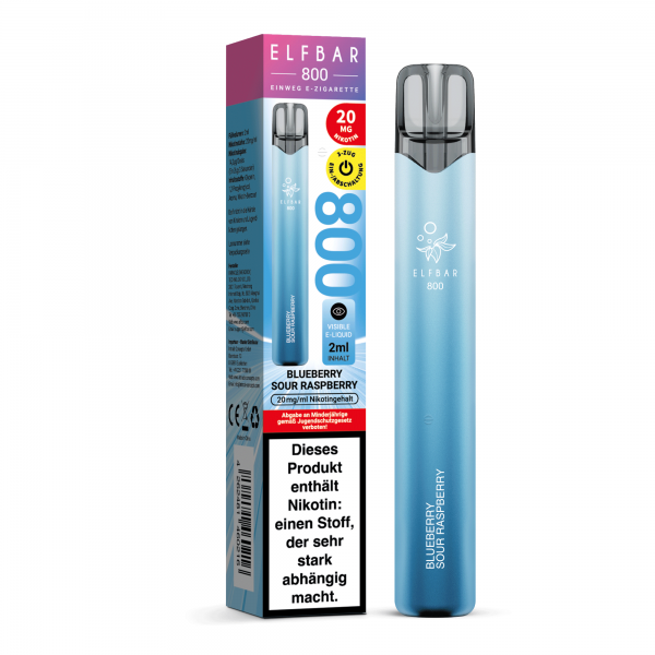 Elfbar 800 Einweg E-Zigarette - Blueberry Sour Raspberry
