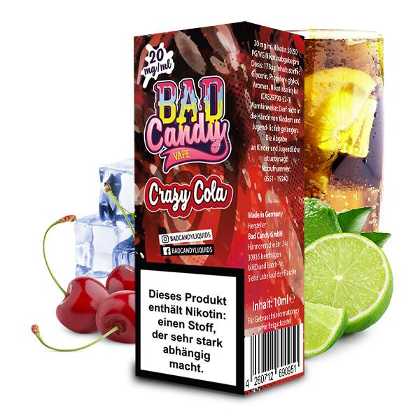 BAD CANDY Crazy Cola Nikotinsalz Liquid 10 ml