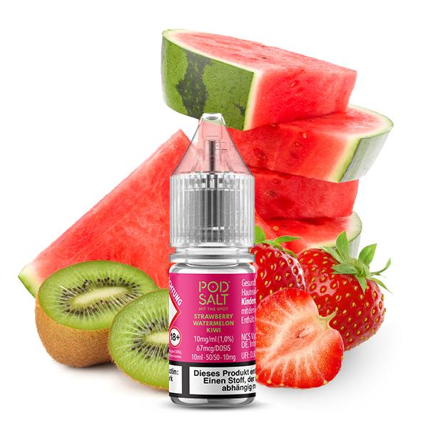POD SALT XTRA Strawberry Watermelon Kiwi Nikotinsalz Liquid 10 ml