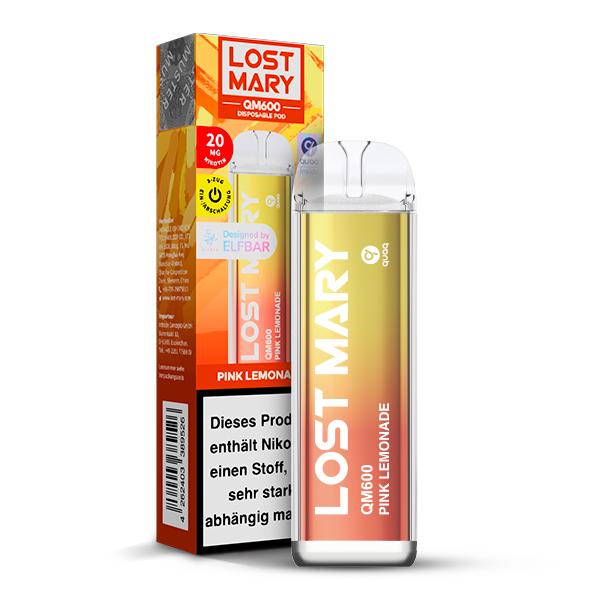 Lost Mary QM600 Einweg E-Zigarette - Pink Lemonade