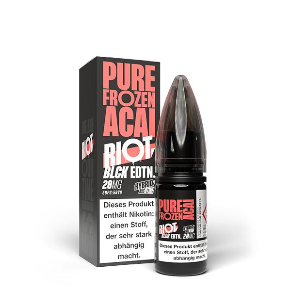 RIOT SQUAD Black Edition Pure Frozen Acai Nikotinsalz Liquid 10 ml