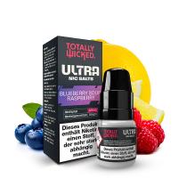 TOTALLY WICKED ULTRA Blueberry Sour Raspberry Nikotinsalz Liquid 8 ml