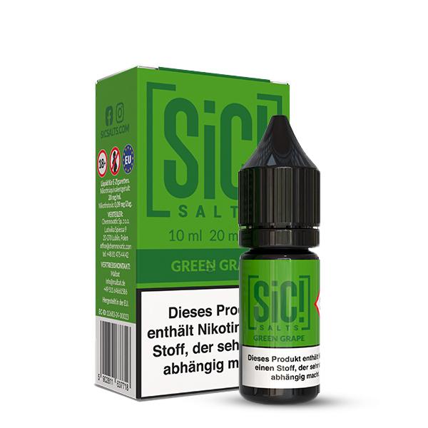 SIC! Green Grape Nikotinsalz Liquid 10 ml