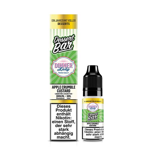 DINNER LADY Apple Crumble Custard Nikotinsalz Liquid 10 ml