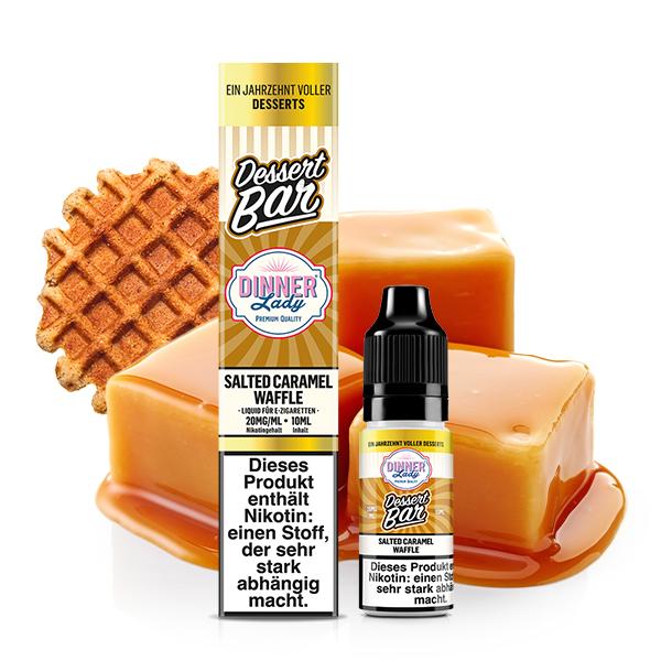 DINNER LADY Salted Caramel Waffle Nikotinsalz Liquid 10 ml